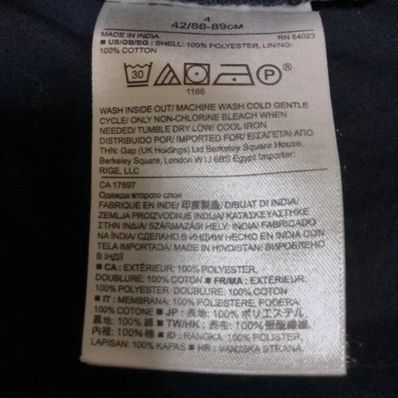 Banana Republic Navy Blue Crochet Lace Floral Dolman Sleeve Dress - Picture 8 of 8